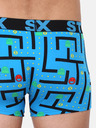 Styx Blaue gemusterte Herren Boxershorts Styx Game