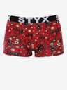 Styx Roter gemusterter Boxerslip für Männer Styx Zombie