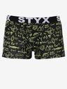 Styx Gelb-schwarz gemusterte Herren Boxershorts Styx Physics