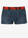 Styx Blaue und schwarze gemusterte Herren Boxershorts Styx