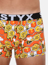 Styx Gelbe und orangefarbene gemusterte Styx Herren-Boxershorts Bees
