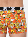 Styx Gelbe und orangefarbene gemusterte Styx Herren-Boxershorts Bees