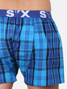 Styx Styxblau karierte Herrenshorts
