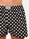Styx Schwarz-weiße Herren-Polka-Dot-Shorts Styx Polka Dots