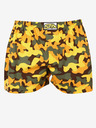 Styx Khaki-gelbe gemusterte Herren Boxershorts Styx