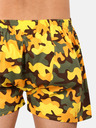 Styx Khaki-gelbe gemusterte Herren Boxershorts Styx