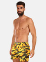 Styx Khaki-gelbe gemusterte Herren Boxershorts Styx