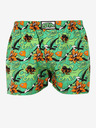 Styx Orange und grün gemusterte Herrenshorts Styx