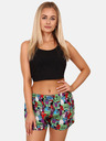 Styx Lila-grün gemusterte Damen-Shorts Styx Monsters