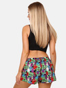 Styx Lila-grün gemusterte Damen-Shorts Styx Monsters