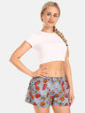 Styx Orange-graue Damen Styx Halloween-Sarg-Shorts