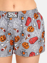 Styx Orange-graue Damen Styx Halloween-Sarg-Shorts