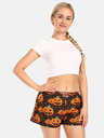 Styx Orange-schwarze Damen-Boxershorts Styx Halloween Kürbis