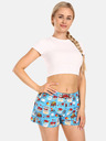 Styx Hellblaue Styx-Valentinstagsshorts für Damen