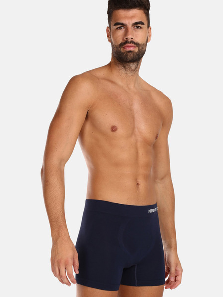 Nedeto Dunkelblaue Herren Boxershorts Nedeto aus nahtlosem Bambus