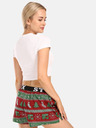 Styx Grüne und rote Damen-Weihnachtsstrickshorts Styx Christmas
