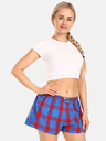 Styx Rot und Blau karierte Damen-Shorts Styx