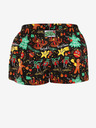 Styx Türkis und Schwarz Gemusterte Shorts für Frauen Styx Weihnachten Ornamente