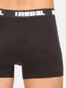 Nedeto Dreier-Set Herren-Boxershorts in Schwarz Nedeto Rebel