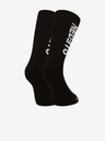 Nedeto Set aus sieben Paar Herrensocken in Schwarz Nedeto