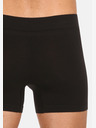 Nedeto Set mit drei nahtlosen Boxershorts aus Bambus in schwarz Nedeto