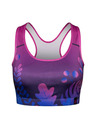 Dedoles Violetter Damen-Sport-BH Dedoles Violette Blätter