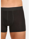 Nedeto Fünfer-Set Herren-Boxershorts in Übergröße in schwarz Nedeto