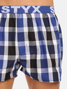 Styx Blau-schwarz karierte Shorts für Männer von Styx
