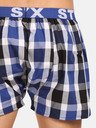 Styx Blau-schwarz karierte Shorts für Männer von Styx