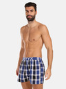 Styx Blau-schwarz karierte Shorts für Männer von Styx
