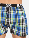 Styx Blau-schwarz karierte Shorts für Männer von Styx