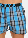 Styx Blau karierte Shorts Styx für Herren