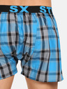 Styx Blau karierte Shorts Styx für Herren