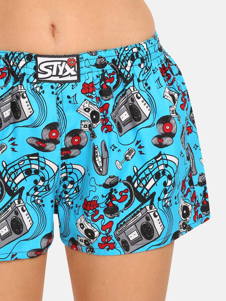 Styx Blaue Damen-Shorts Styx art Music