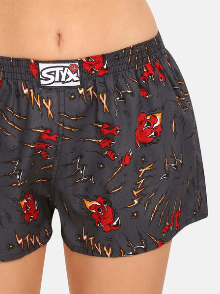 Styx Schwarze Damen-Shorts Styx art Claws