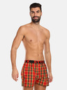 Styx Rot karierte Herrenshorts Styx