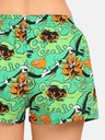 Styx Grüne gemusterte Damen-Shorts Styx art Tropic