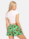 Styx Grüne gemusterte Damen-Shorts Styx art Tropic