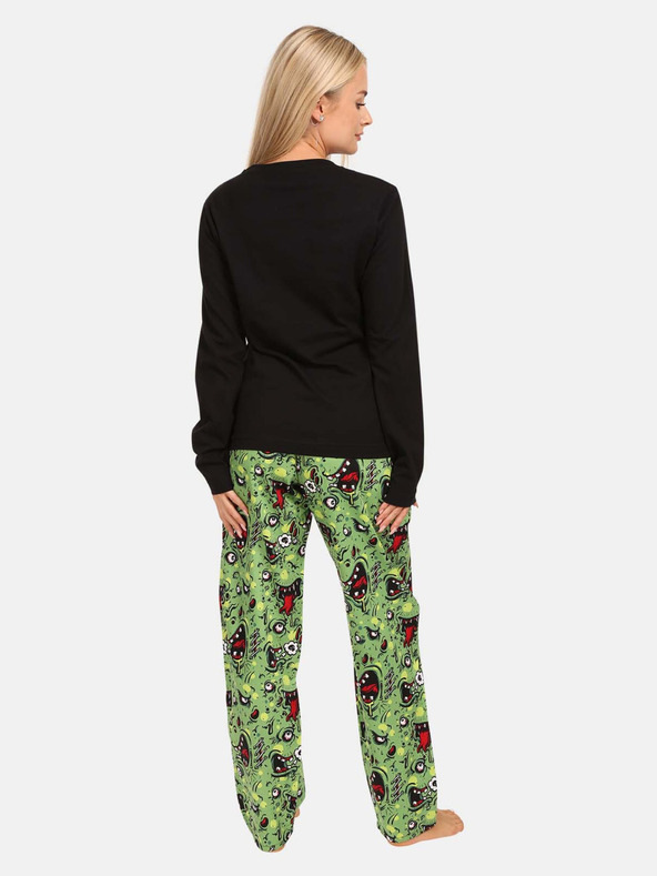 Styx Schwarzer und grüner Styx Zombie-Schlafanzug für Frauen