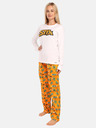 Styx Orange-weißer Damen-Pyjama Styx Cactus