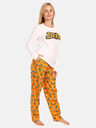 Styx Orange-weißer Damen-Pyjama Styx Cactus