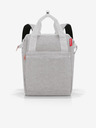Reisenthel Hellgrau gestromt 2in1 Reisenthel Allrounder R Twist Sky rose Rucksack und Tasche