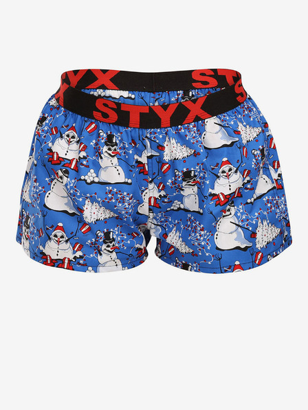 Styx Damen-Boxershorts Styx Art Sport-Gummiband Weihnachten Schneemänner