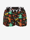 Styx Grün-schwarz gemusterte Damen-Schlafshorts Styx Christmas Ornaments