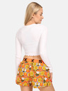 Styx Orange gemusterte Damen-Schlafshorts Styx Bees