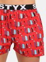 Styx Rote gemusterte Shorts für Männer Styx Patterns