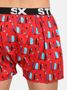 Styx Rote gemusterte Shorts für Männer Styx Patterns