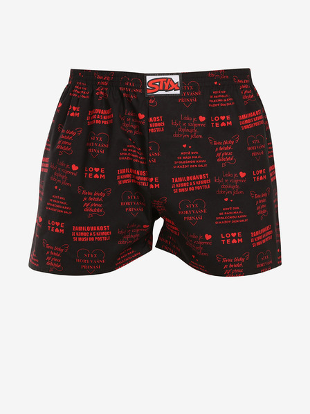 Styx Schwarze Herren-Shorts Styx art Valentine's Day lyrics