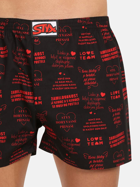 Styx Schwarze Herren-Shorts Styx art Valentine's Day lyrics