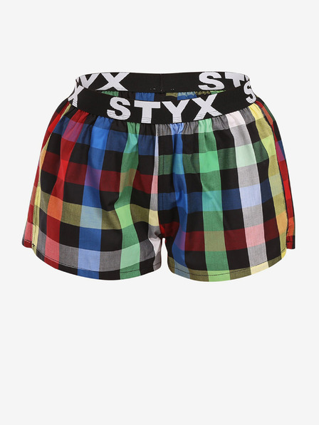 Styx Blau und grün karierte Shorts von Styx für Frauen